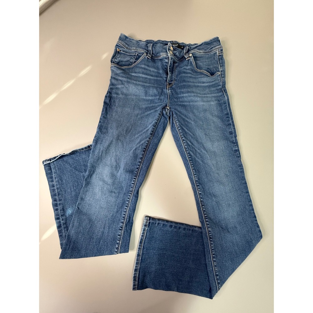 Hudson Los Angeles Beth Baby Boot Jeans Size 30 Medium Wash Blue Bootcut Denim